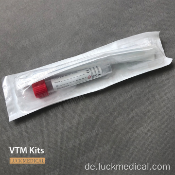 Virus -Probe -Sammlung Medienröhre VTM Kit CE